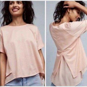 Anthropologie Blouse High Low Top NWT Size S